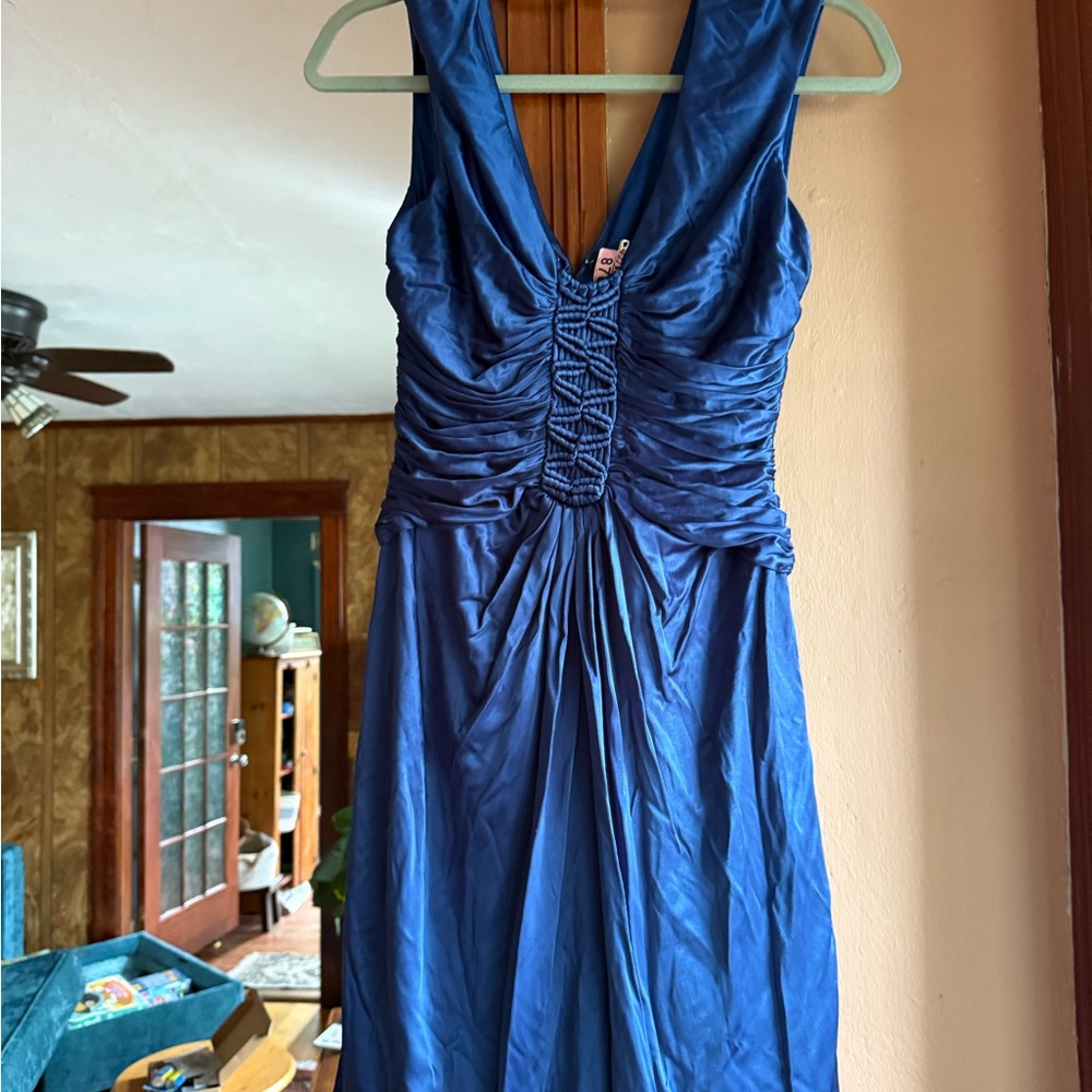 BCBGMaxAzria Royal Blue Backless Dress